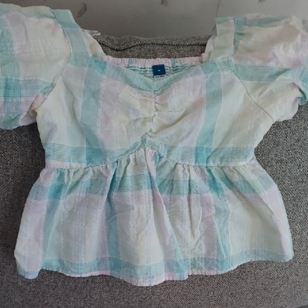 Old Navy Multicolor Plaid Top
